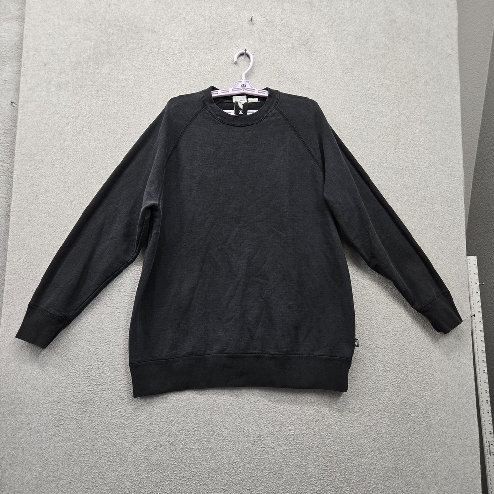 Famous Stars And Straps Men Sweatshirt XL Black Fleece Grunge Logo Stretch